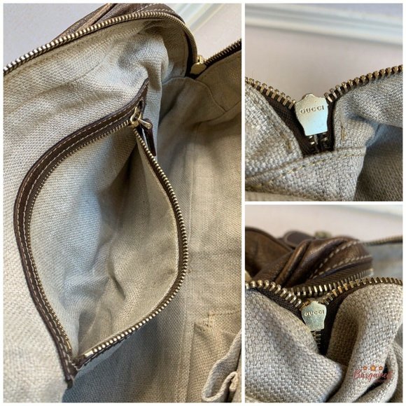 sac Gucci en cuir Brun Métalisé - Picture 9 of 10